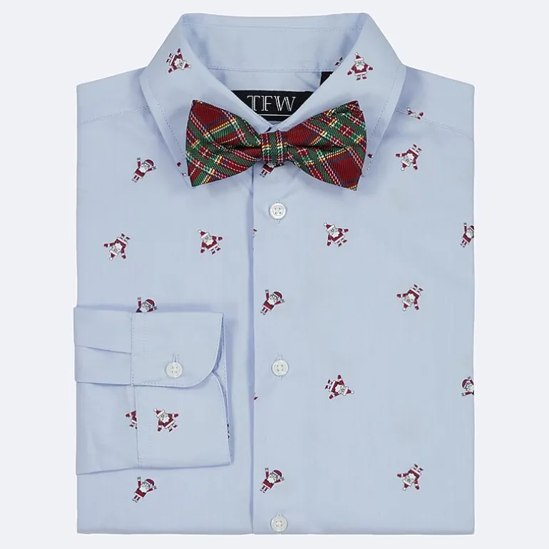 TFW Little & Big Kid Boys Long Sleeve Point Collar Shirt + Tie Set