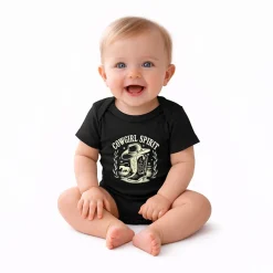 The Juniper Shop - Cowgirl Spirit Boots - Baby Short Sleeve Graphic Bodysuit