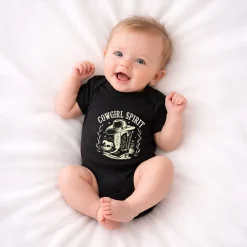 The Juniper Shop - Cowgirl Spirit Boots - Baby Short Sleeve Graphic Bodysuit