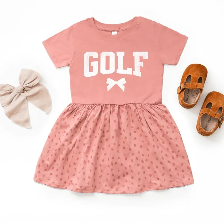 The Juniper Shop - Golf Arched Bow - Infant Girl's Dress