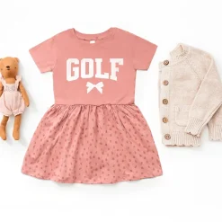 The Juniper Shop - Golf Arched Bow - Infant Girl's Dress