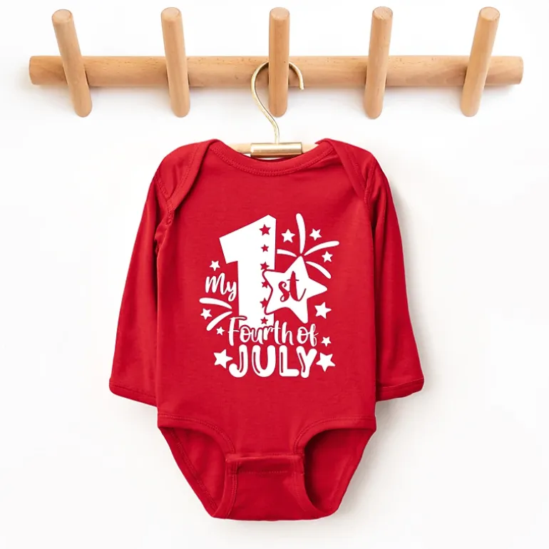 The Juniper Shop - My 1st Fourth Of July - Baby Long Sleeve Bodysuit