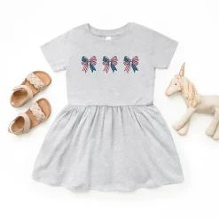 The Juniper Shop - Patriotic Bows Row - Toddler Graphic Dress