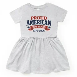 The Juniper Shop - Proud American 250 Years - Toddler Graphic Dress