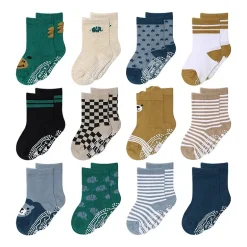 The Peanutshell Baby Boys 12 Pair Crew Socks