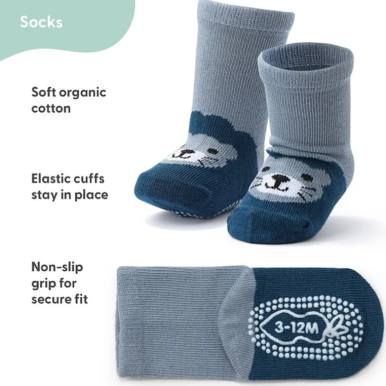 The Peanutshell Baby Boys 12 Pair Crew Socks