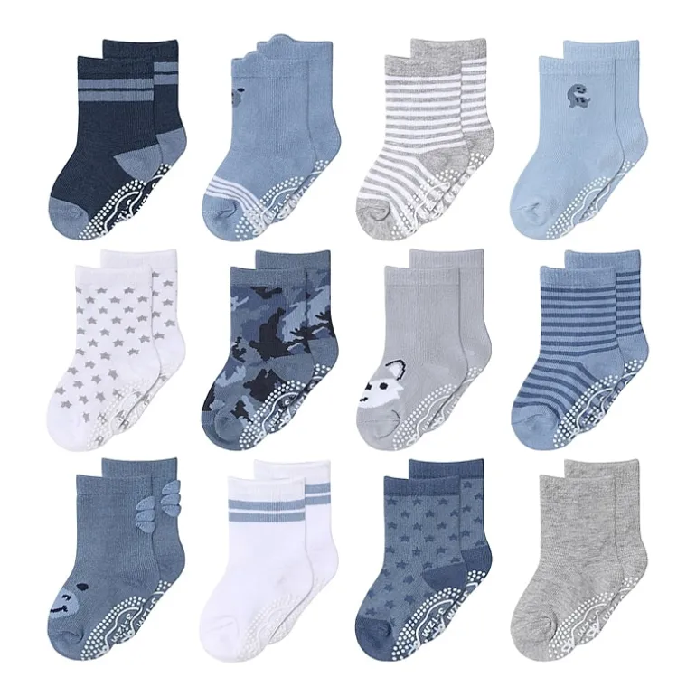 The Peanutshell Baby Boys 12 Pair Crew Socks