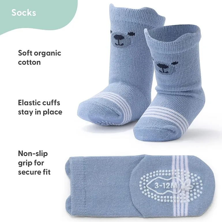 The Peanutshell Baby Boys 12 Pair Crew Socks