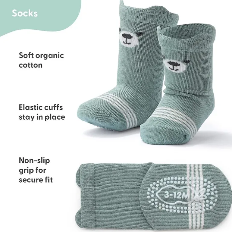 The Peanutshell Baby Boys 12 Pair Crew Socks