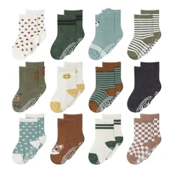 The Peanutshell Baby Boys 12 Pair Crew Socks