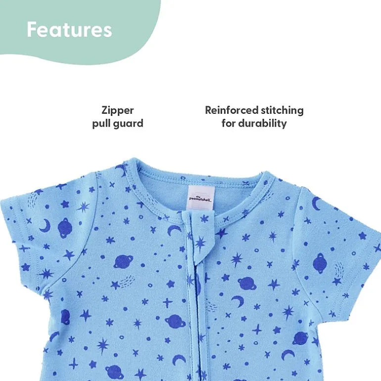 The Peanutshell Baby Boys Short Sleeve 2-pc. Romper