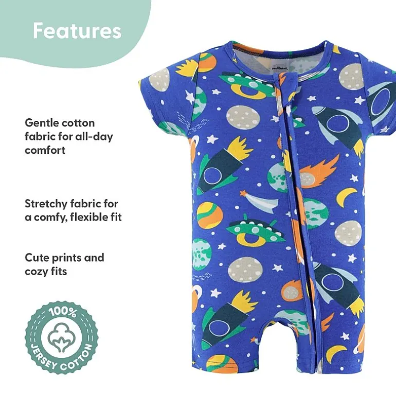 The Peanutshell Baby Boys Short Sleeve 2-pc. Romper