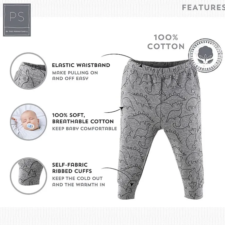 The Peanutshell Baby Boys Tapered Regular Fit Pull-On Pant