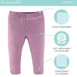 The Peanutshell Baby Girls Easy-on + Easy-off Mid Rise Straight Regular Fit Pull-On Pant