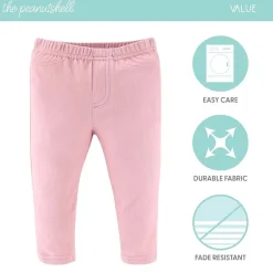 The Peanutshell Baby Girls Easy-on + Easy-off Mid Rise Straight Regular Fit Pull-On Pant