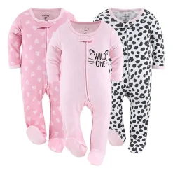 The Peanutshell Baby Girls 3-pc. Sleep and Play