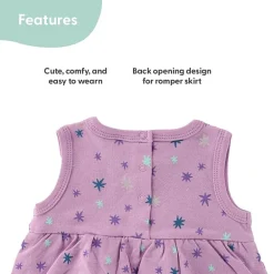 The Peanutshell Baby Girls Sleeveless Star 2-pc. Romper