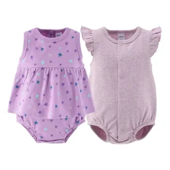 The Peanutshell Baby Girls Sleeveless Star 2-pc. Romper