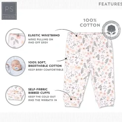 The Peanutshell Baby Girls Tapered Regular Fit Pull-On Pant