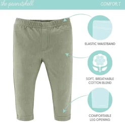 The Peanutshell Baby Unisex Easy-on + Easy-off Mid Rise Straight Regular Fit Pull-On Pant