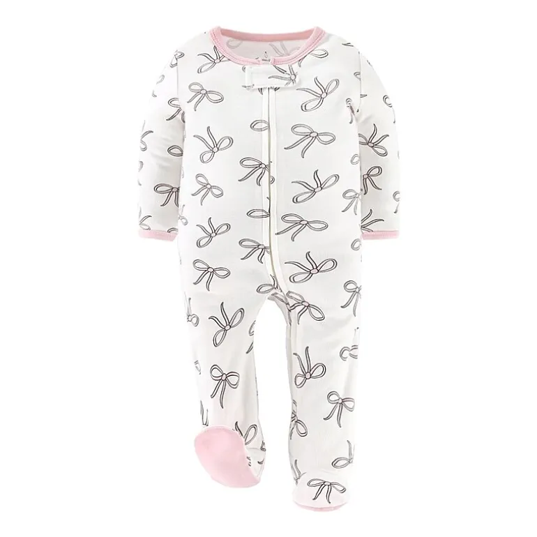 The Peanutshell Balletcore Baby Girls 3-pc. Bows Sleep and Play
