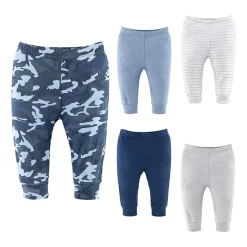 The Peanutshell Blue Camo Baby Boys Mid Rise Tapered Regular Fit Pull-On Pant