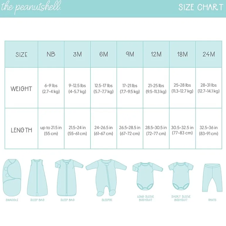 The Peanutshell Blue Camo Baby Boys Round Neck Short Sleeve 7-pc. Bodysuit