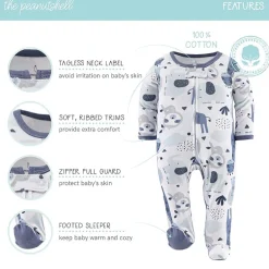 The Peanutshell Blue Safari Baby Boys 3-pc. Sleep and Play
