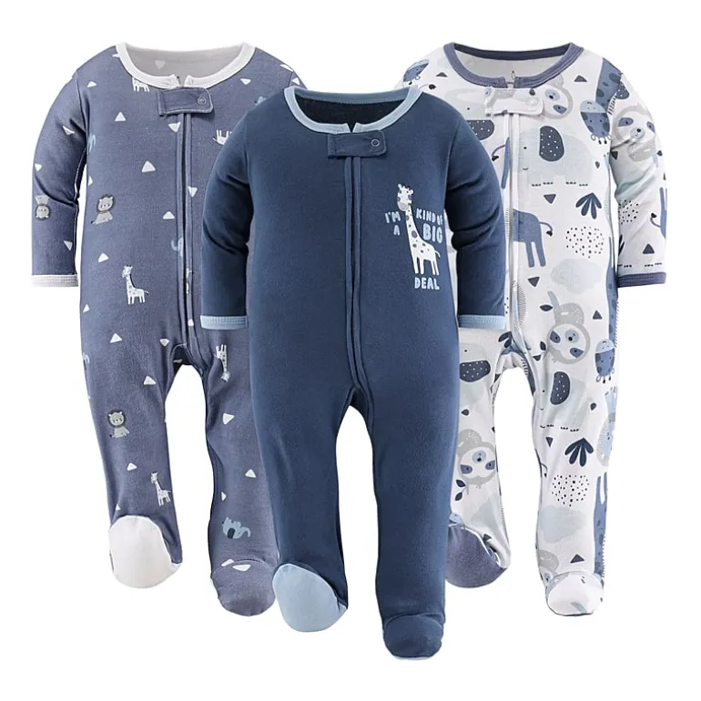 The Peanutshell Blue Safari Baby Boys 3-pc. Sleep and Play