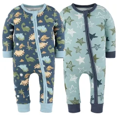 The Peanutshell Boys Scoop Neck Long Sleeve 2-pc. One Piece Pajama