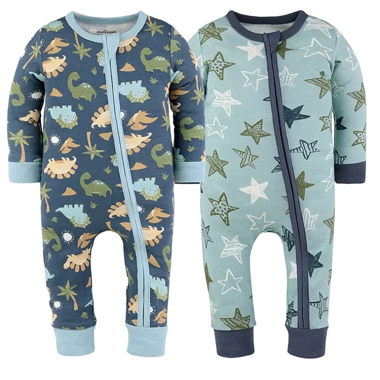 The Peanutshell Boys Scoop Neck Long Sleeve 2-pc. One Piece Pajama
