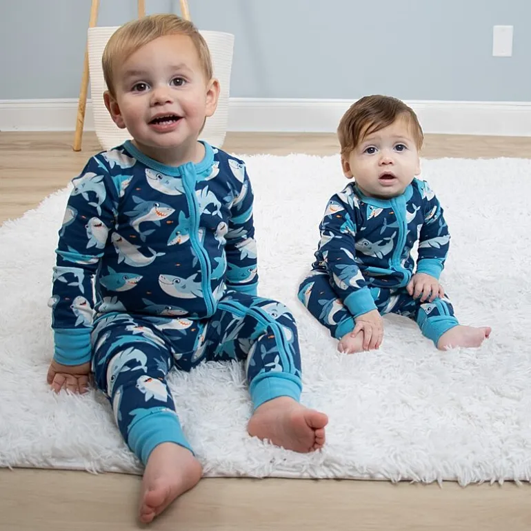 The Peanutshell Boys Scoop Neck Long Sleeve 2-pc. One Piece Pajama