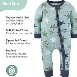 The Peanutshell Boys Scoop Neck Long Sleeve 2-pc. One Piece Pajama