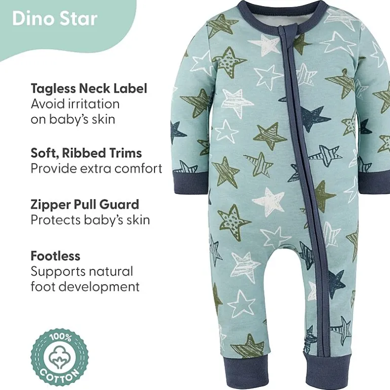 The Peanutshell Boys Scoop Neck Long Sleeve 2-pc. One Piece Pajama