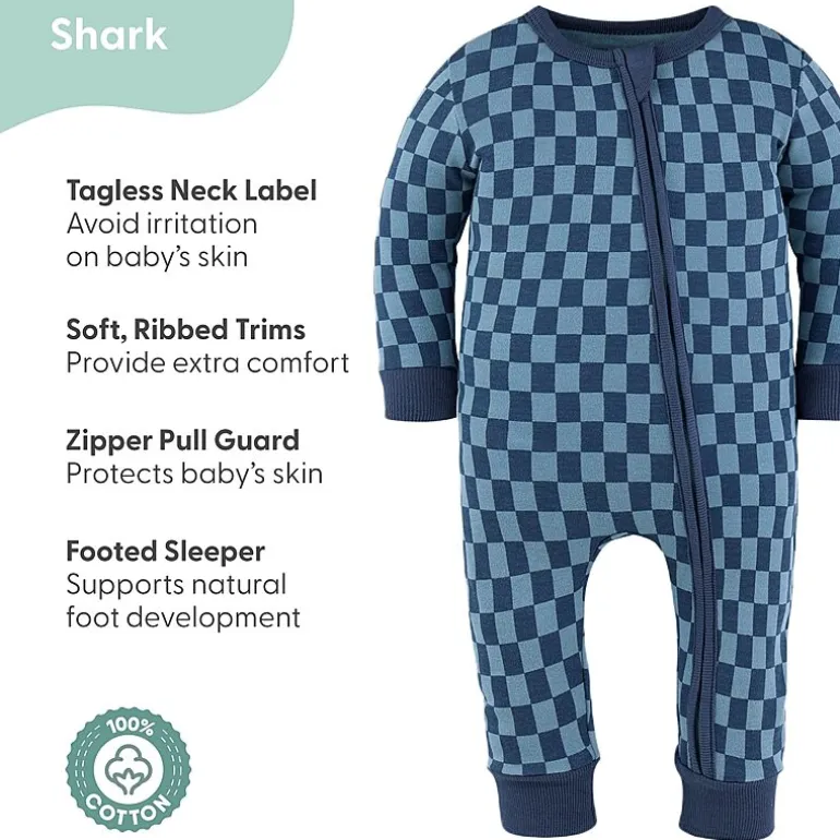 The Peanutshell Boys Scoop Neck Long Sleeve 2-pc. One Piece Pajama
