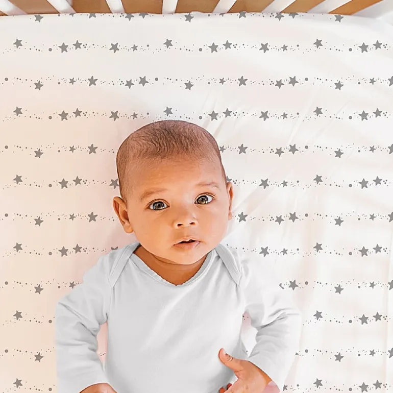 The Peanutshell Celestial 4-pc. Crib Sheet