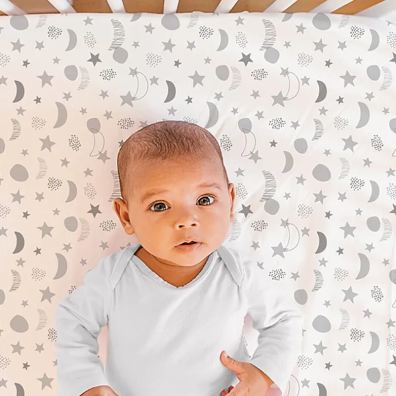 The Peanutshell Celestial 4-pc. Crib Sheet