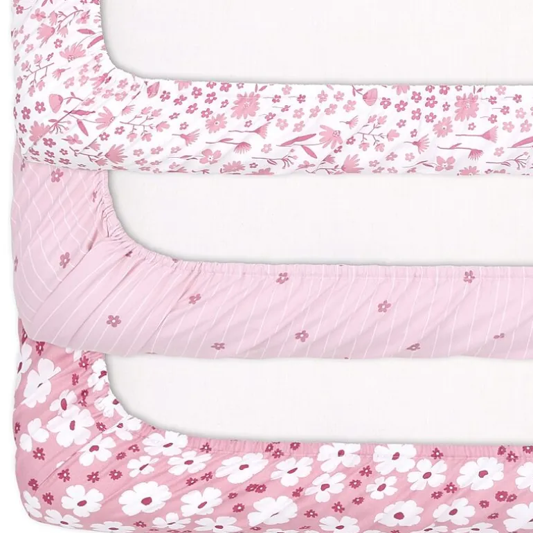 The Peanutshell Daisy 3-pc. Playard Sheet