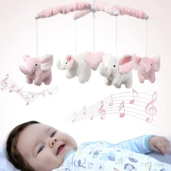 The Peanutshell Elephant Baby Mobile