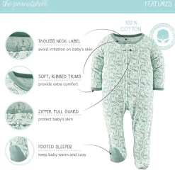 The Peanutshell Green Dino Baby Boys 3-pc. Sleep and Play