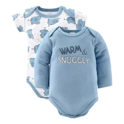 The Peanutshell 0-3m Blue Elephant Baby Unisex 30-pc. Baby Clothing Set