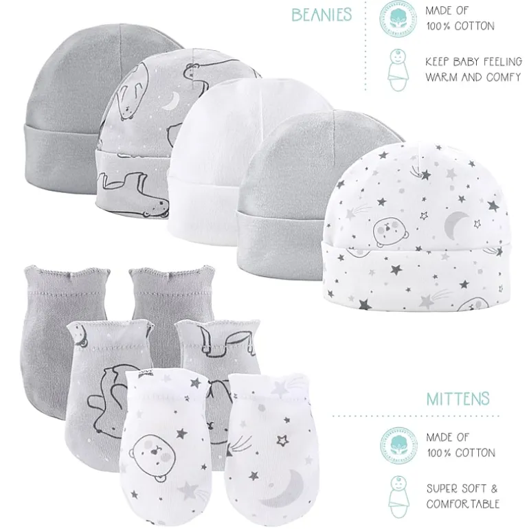 The Peanutshell 0-3m Celestial Bears Baby Unisex 23-pc. Baby Clothing Set