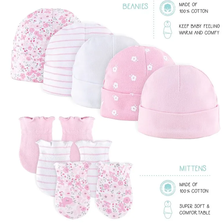 The Peanutshell 0-3m Floral Love Baby Girls 23-pc. Baby Clothing Set