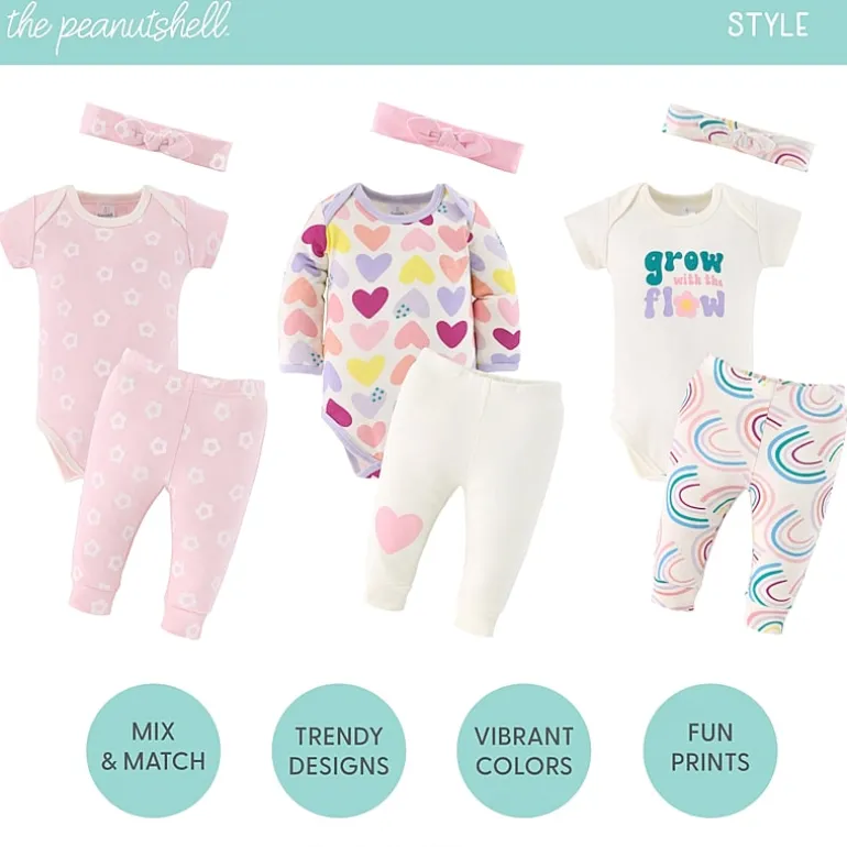 The Peanutshell 0-3m Pretty Sweet Baby Girls 30-pc. Baby Clothing Set