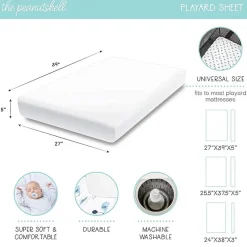 The Peanutshell 3-pc. Playard Sheet
