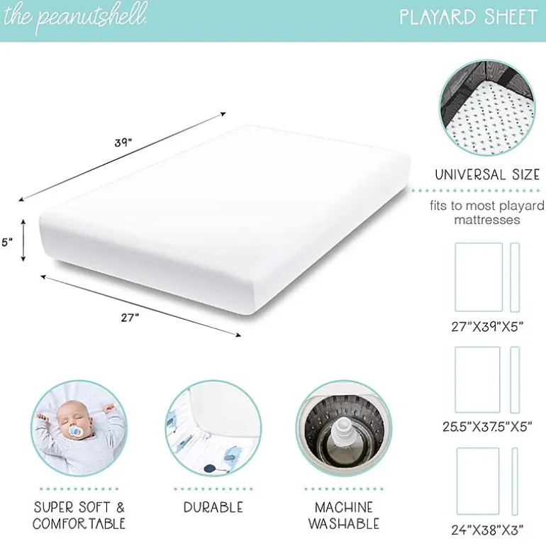 The Peanutshell 3-pc. Playard Sheet