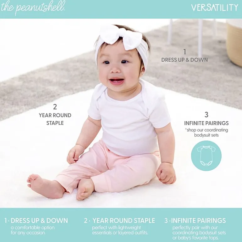 The Peanutshell Rainbow Safari Baby Girls Mid Rise Tapered Regular Fit Pull-On Pant