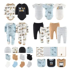 The Peanutshell Safari Baby Unisex 30-pc. Baby Clothing Set