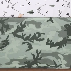 The Peanutshell Woodland Camo 3-pc. Crib Bedding Set