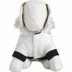The Pet Life Aspen Winter-White Fashion Pet Parka Coat